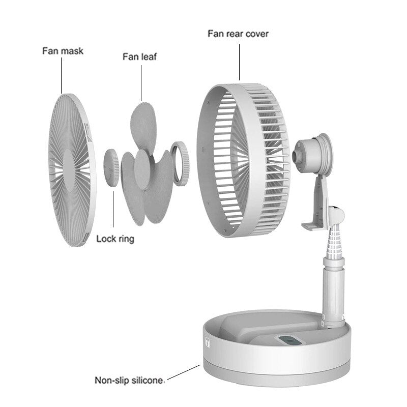 Portable Rechargeable Mini Folding  Fan