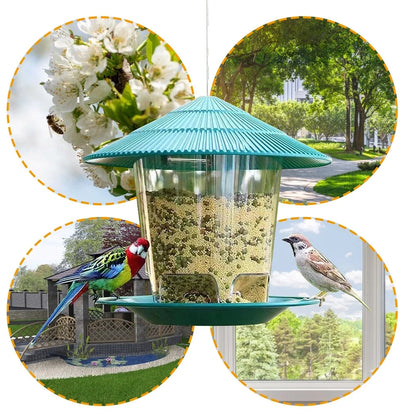 Outdoor Hex Bird Feeder