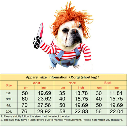 Pet Chucky Costume