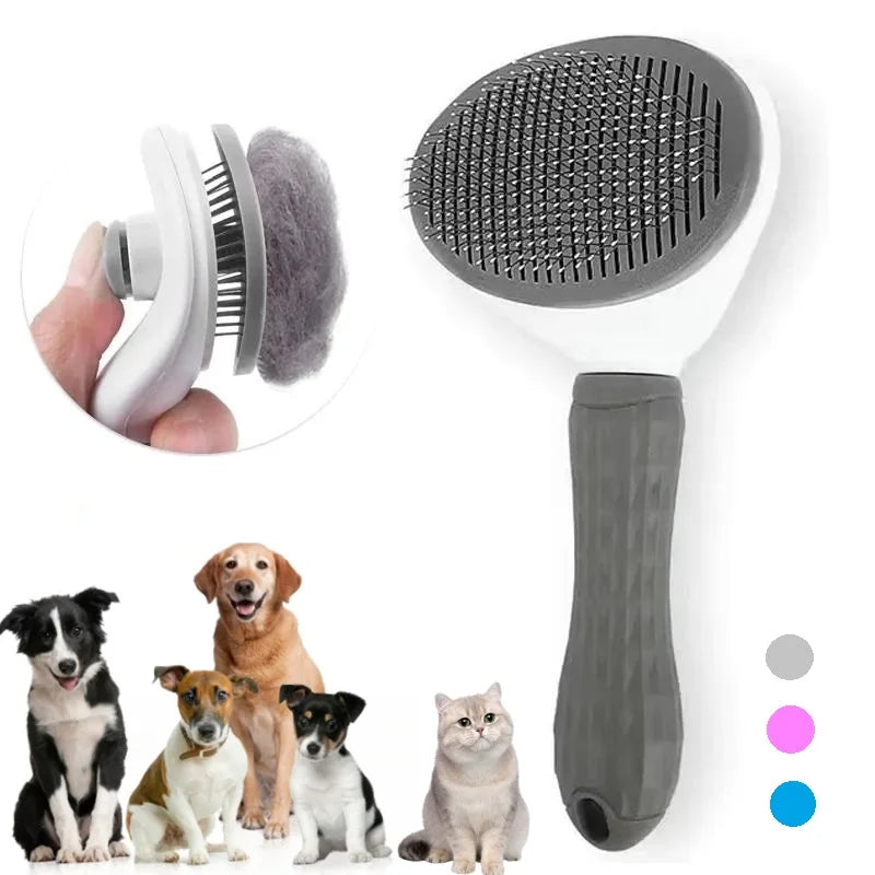 Self-Cleaning Pet Hair Remover Comb