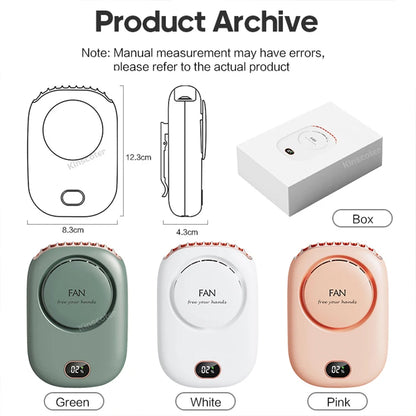 Hands-Free Cooling Necklace Fan