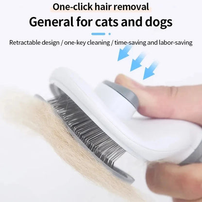 Self-Cleaning Pet Hair Remover Comb