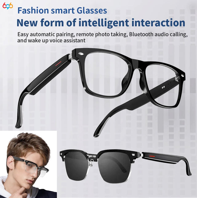 Smart Bluetooth Glasses with Open-Ear Noise Cancellation