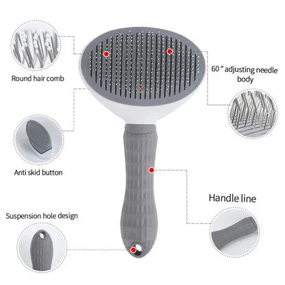 Self-Cleaning Pet Hair Remover Comb