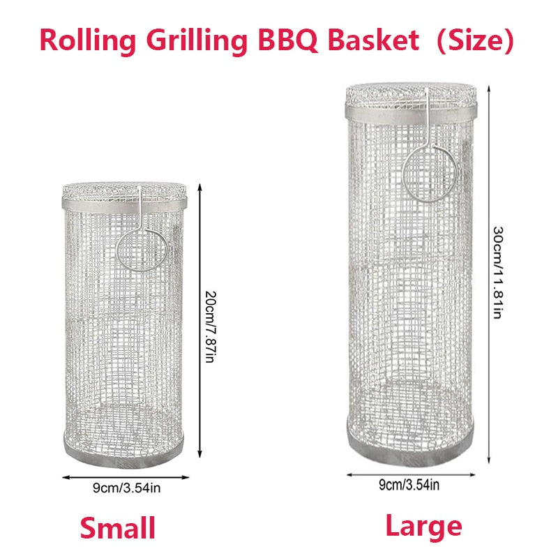 Rolling Grilling BBQ Basket