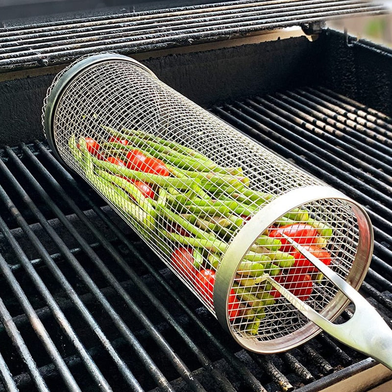 Rolling Grilling BBQ Basket